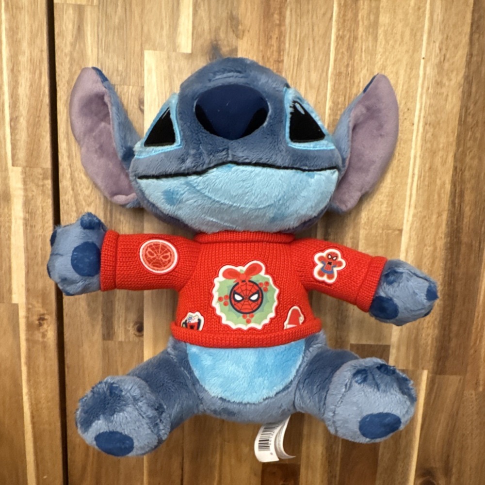 Disney Stitch Plush Toy with Red Holiday‎ Sweater